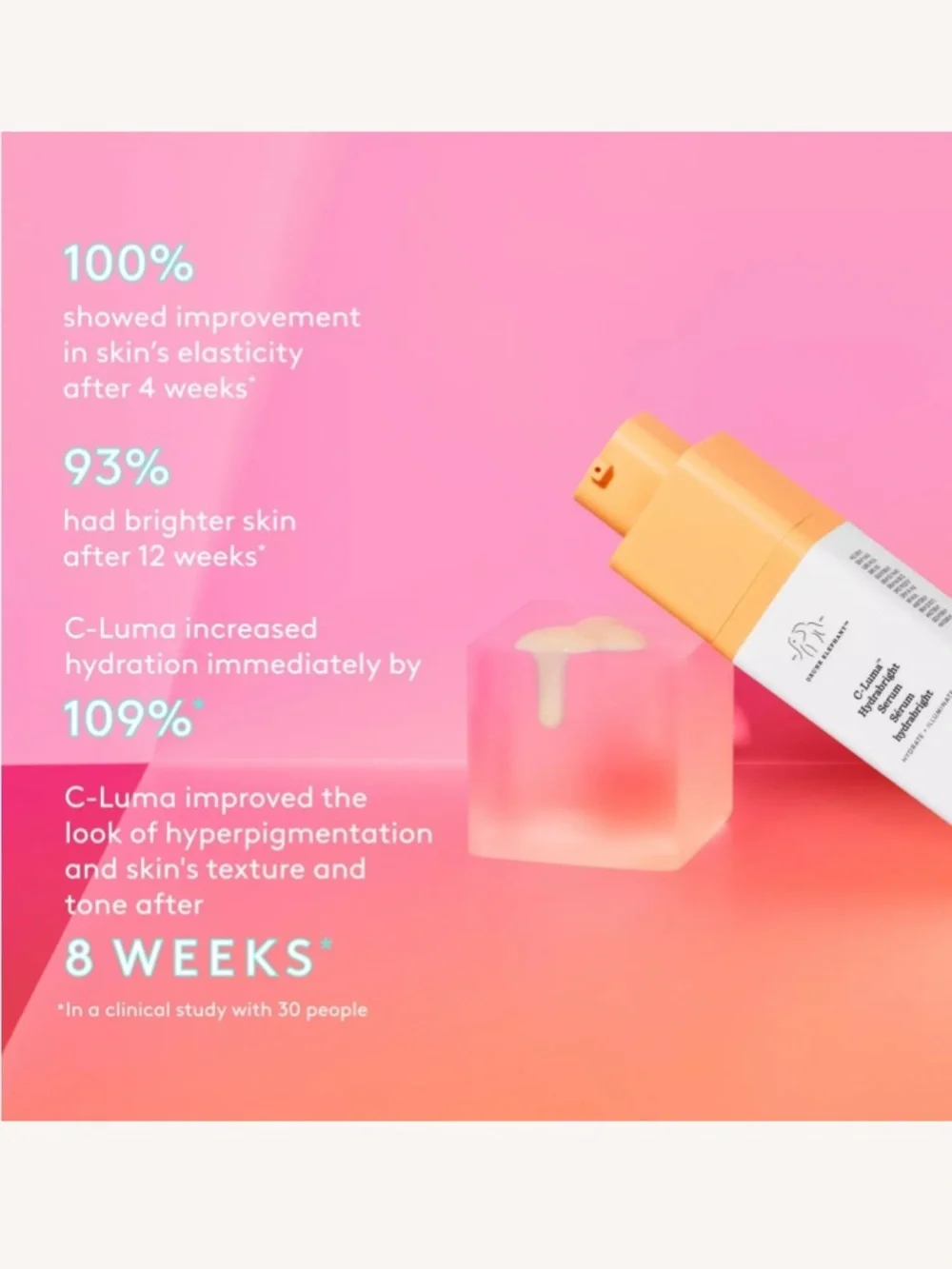 🆕 DRUNK ELEPHANT C-Luma Hydrabright Gentle Vitamin C Serum 1 OZ